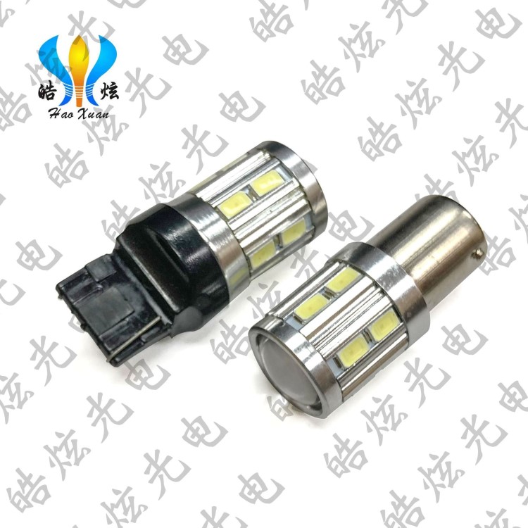 汽车LED刹车/倒车/行车/转向灯7440/7443/1156/1157/16SMD/3014