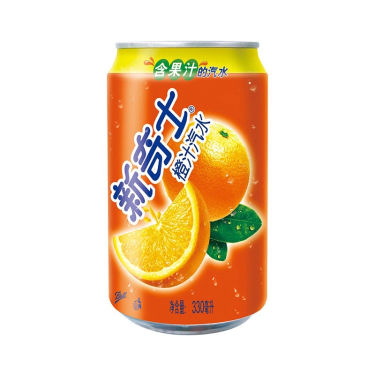 屈臣氏 （Watsons）新奇士橙汁汽水 碳酸飲料 含果汁的汽水 330ml