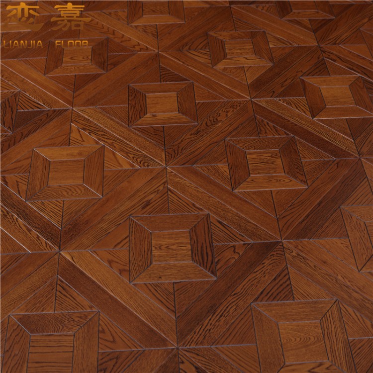 厂家直销多层橡木实木复合地板家用拼花地板厂家直销地热暖木地板