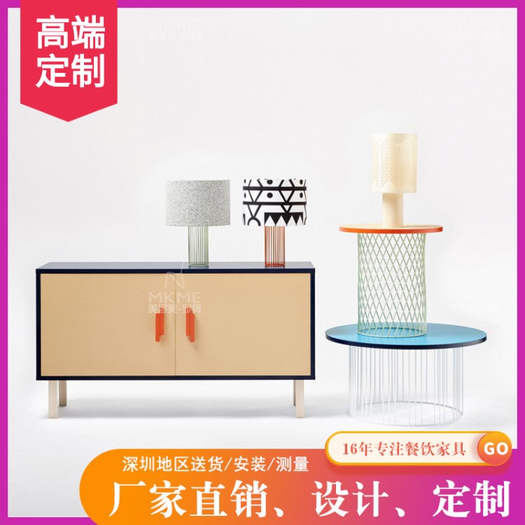 北歐全實木時尚設計師小家庭餐廳儲茶餐具柜櫥柜櫥柜廠家