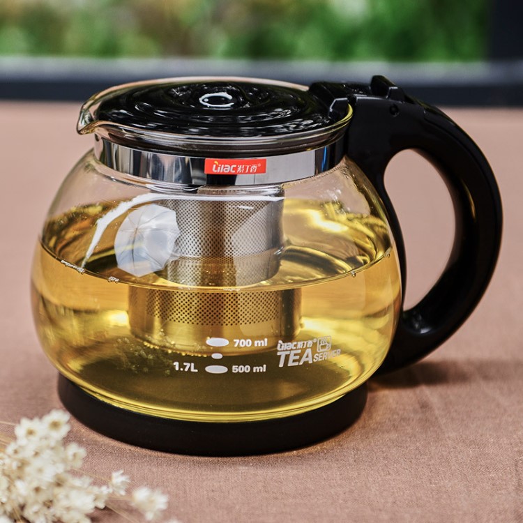 紫丁香大號玻璃茶壺 1.7L耐熱功夫茶壺 商務禮品S99 茶具批發