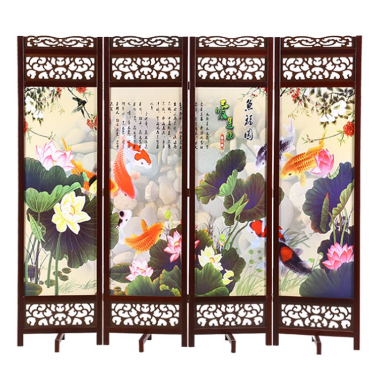 廠家直銷中式屏風酒店屏風隔斷辦公家用玄關隔斷客廳移動折屏