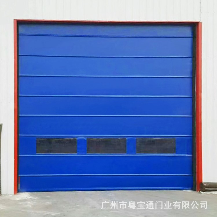 快速柔性堆積門車間電動門車庫感應提升門保溫防撞防塵配件卷簾門