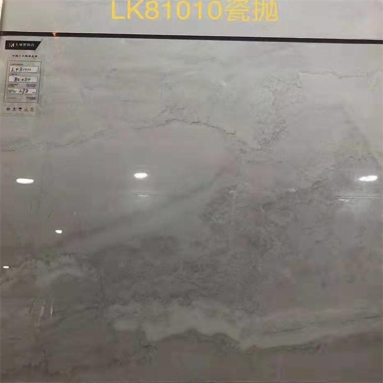 廣東瓷拋大理石瓷磚800x800灰色地板磚簡約現代防滑耐磨客廳地磚