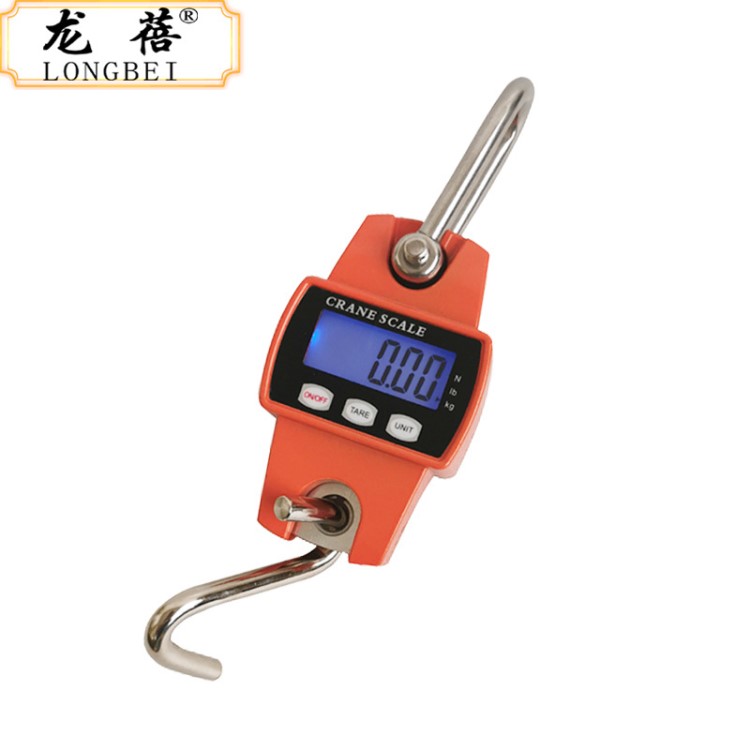廠家批發 外貿迷你電子吊鉤秤家用便攜式掛磅稱工業吊秤300kg克重