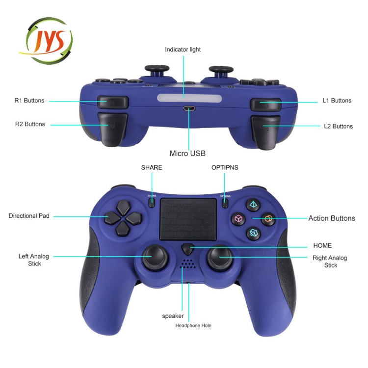 爆品PS4精英無線手柄 背部按鍵可自定義 帶揚(yáng)聲器耳機(jī)孔觸摸屏等