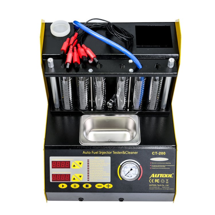 AUTOOL CT200汽車噴油嘴清洗機檢測儀 電噴嘴6缸超聲波免拆清洗