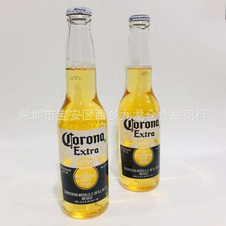 墨西哥科罗娜啤酒热卖爆款网红抖音同款玻璃瓶装355ml24支1箱