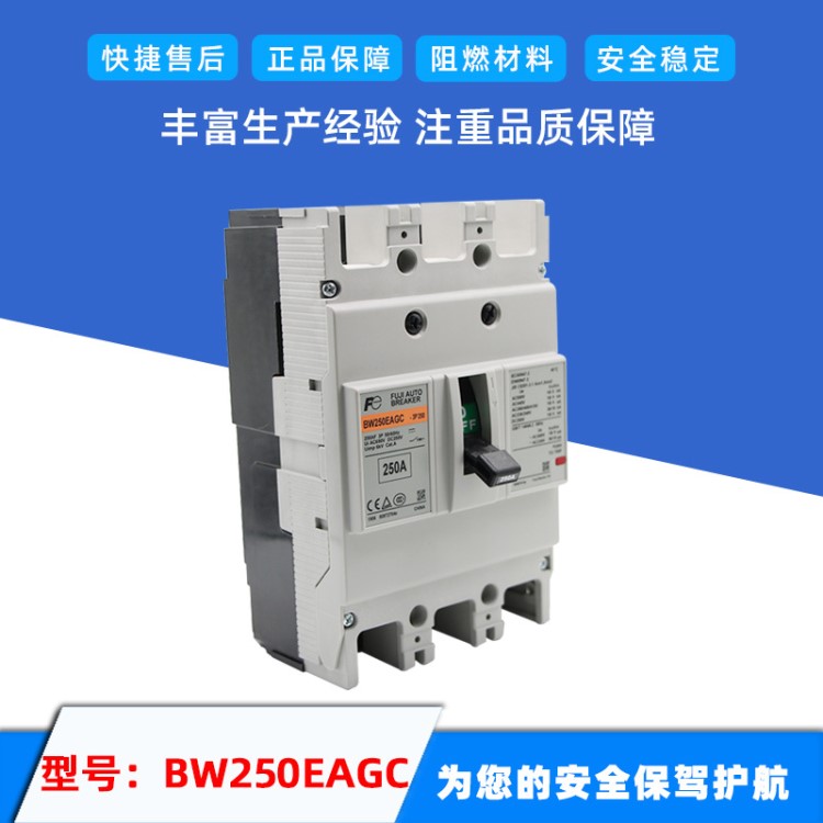 富士小型斷路器BW250EAGC 空氣式開關3P17電流漏電斷路器