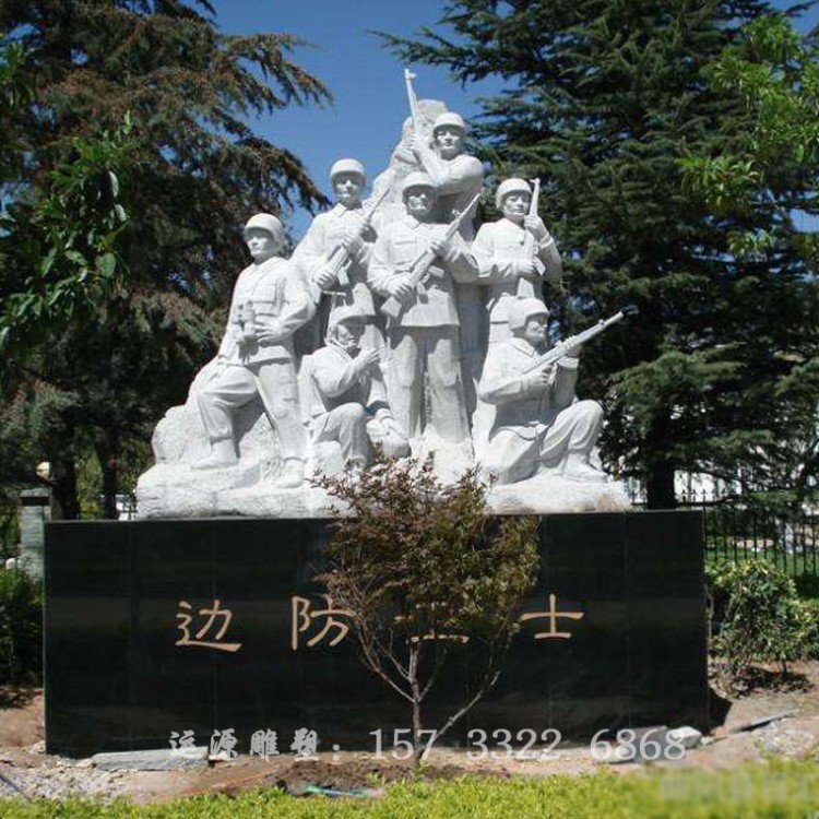 定制玻璃鋼鑄銅人物雕塑抗戰(zhàn)八路軍紅軍雕塑公園廣場(chǎng)景觀園林?jǐn)[件