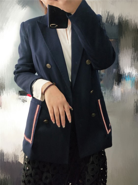 2019秋季新款女裝 英倫小西裝女裝 氣質寬松版長袖小西裝外套