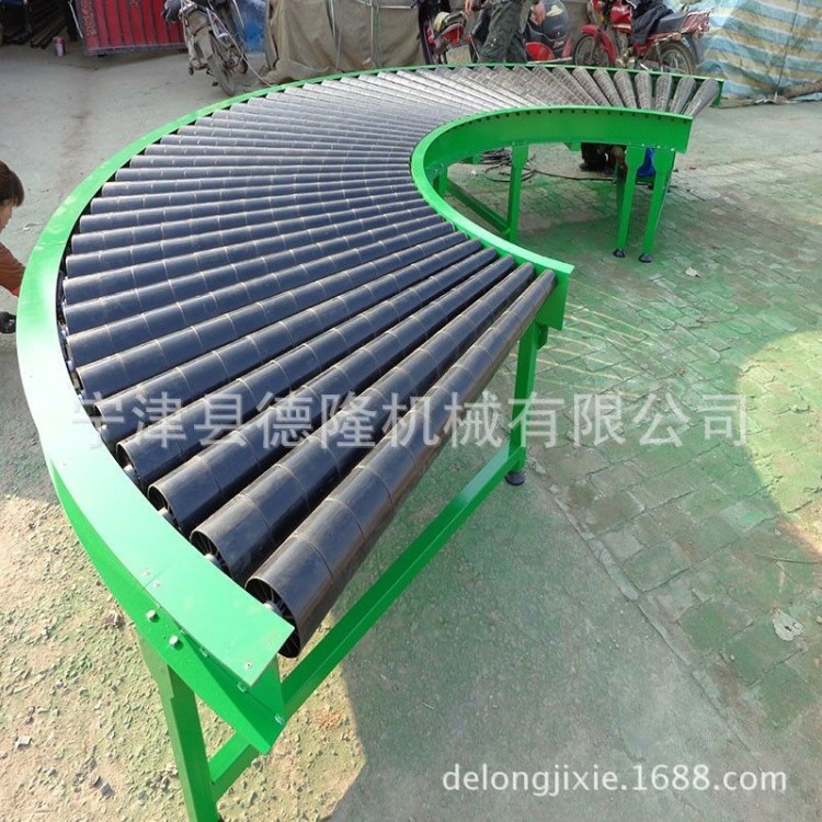 移動式轉彎皮帶輸送機刀口轉彎皮帶機多楔帶轉彎滾筒輸送線