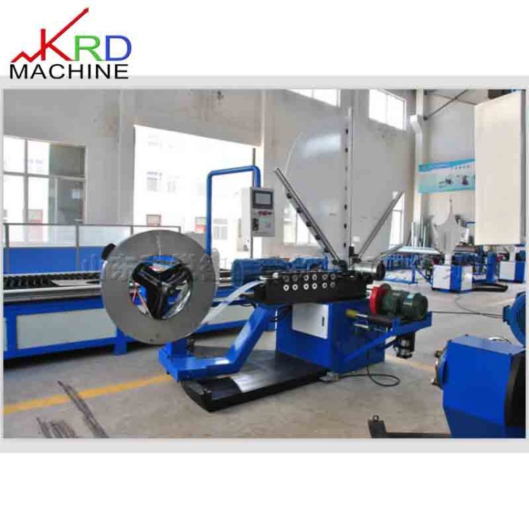 數控不銹鋼圓管卷圓機 定制全自動螺旋風管機 臺式圓風管成型機