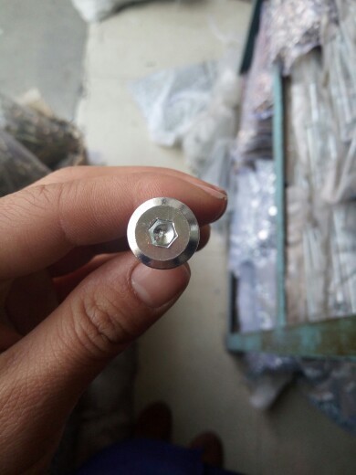 鍍鋅斜平頭內六角螺栓對敲螺絲組合夾板螺絲家具兒童床連接螺桿m8