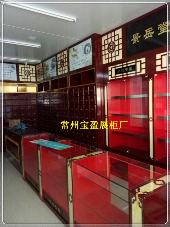 江蘇烤漆參茸展示柜魯班，鹿茸貨架，蟲草貨架定做，保健品展示