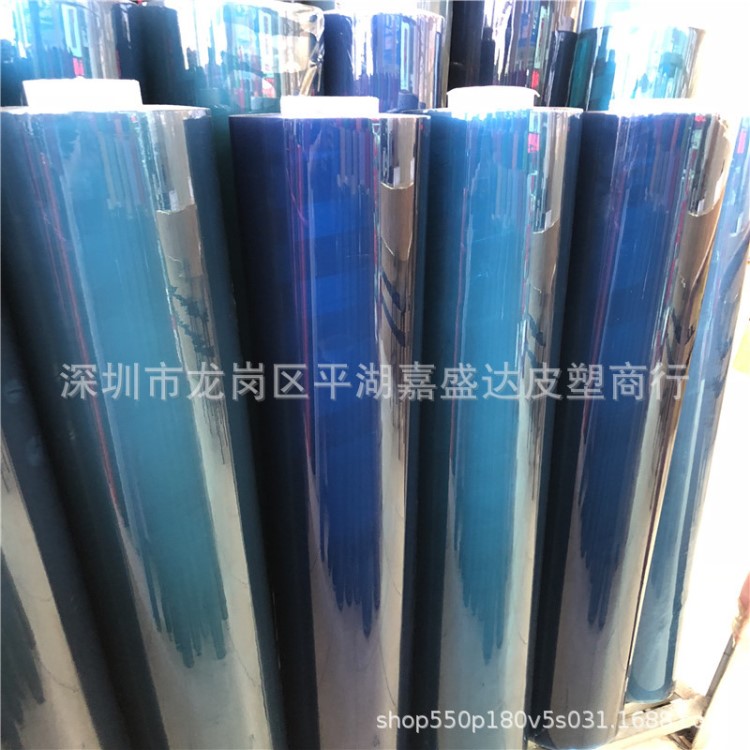 彩色壓延PVC薄膜附膠膜透明防水透氣耐熱環保材料pvc有色彩色膜