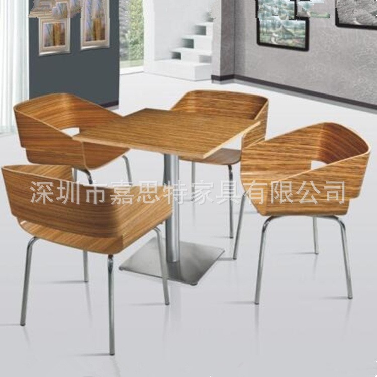 廣東廠家直銷 西餐廳曲木餐椅 4S店洽談椅 茶餐廳餐椅