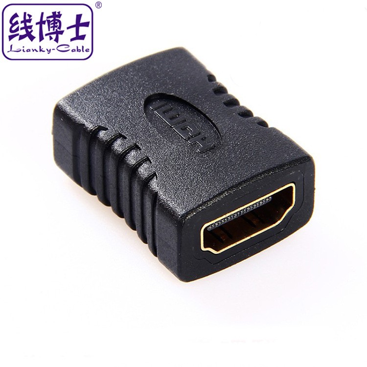 廠家直銷 HDMI 母對母直通頭F-F轉接頭母頭 黑色電腦線材