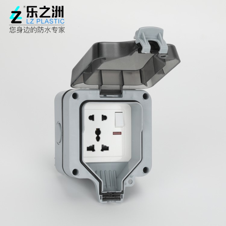 廠家直銷 戶外防水插座 IP66一開(kāi)五孔10A防雨充電插排 工業(yè)排插