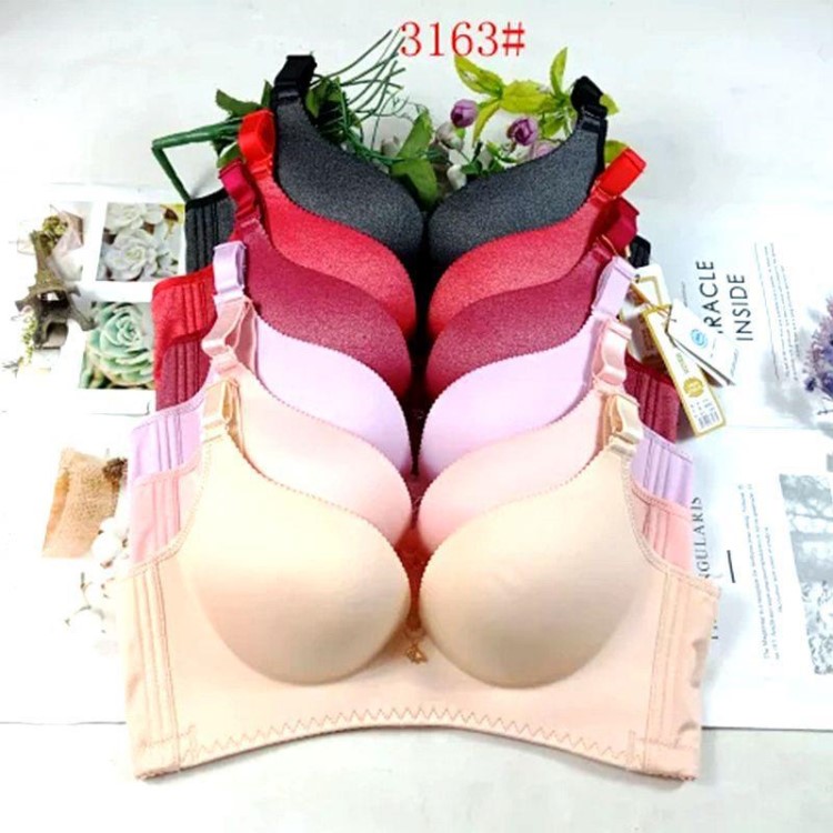 彩仙兒簡約自然無鋼圈文胸傳統型青女性無縫一片式內衣文胸