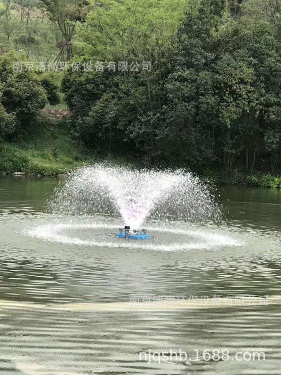 廠家直銷提水式噴泉曝氣機 涌泉曝氣機 河道魚塘塑料浮筒噴泉曝氣