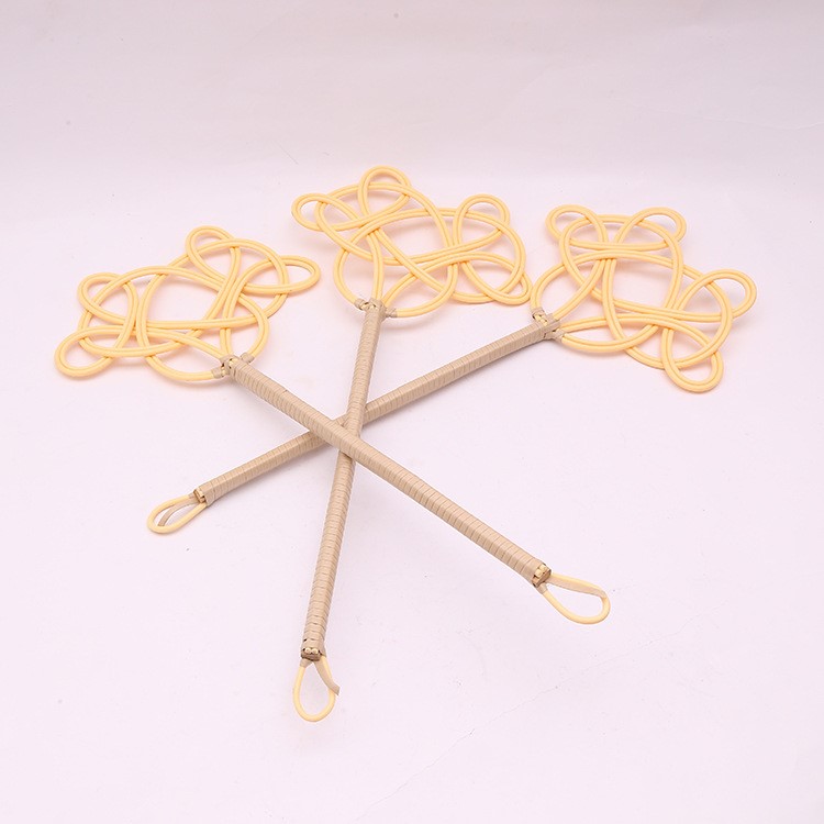 廠家直銷 仿藤條灰塵拍兩股藤編被褥被子拍 兩藤編被拍除塵拍