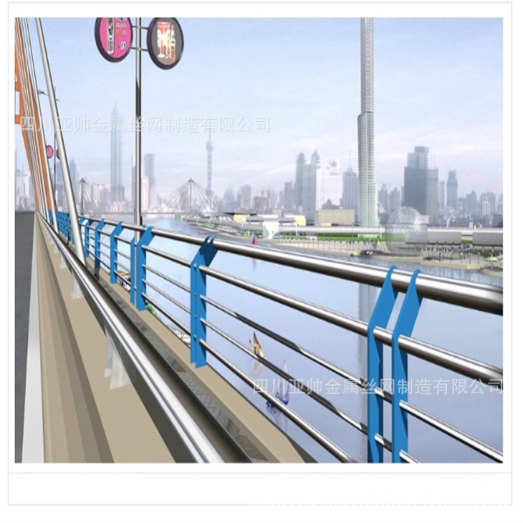 天橋、高架、河道、道路兩側的橋梁護欄 可定制添加廣告牌