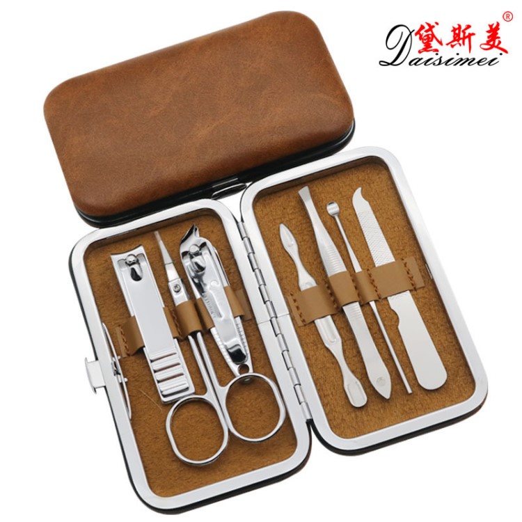 新款美容美甲修甲工具定制禮品LOGO指甲剪刀美容鉗修腳死皮套裝