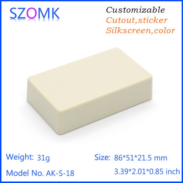 SZOMK S18標(biāo)準(zhǔn)式儀表過線盒電子接線盒全新料塑料外殼86x51x21.5