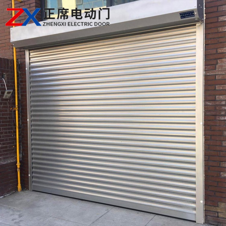定制鋁合金車庫卷簾門 快速鋁合金卷簾門 鋁型材電動卷簾門批發(fā)