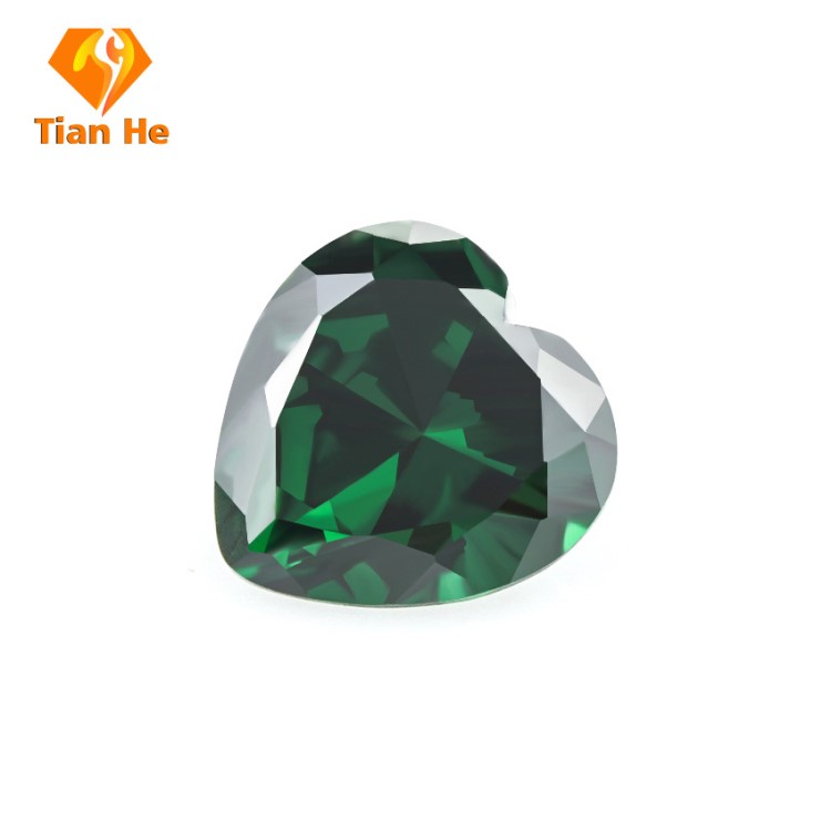 祖母綠 心形綠色鋯石 高品質(zhì)彩色鋯石 綠鋯 現(xiàn)貨供應(yīng)