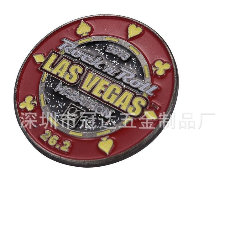 廠家供應各類金屬徽章德州撲克花色徽章的制作定制胸牌訂做馬口鐵