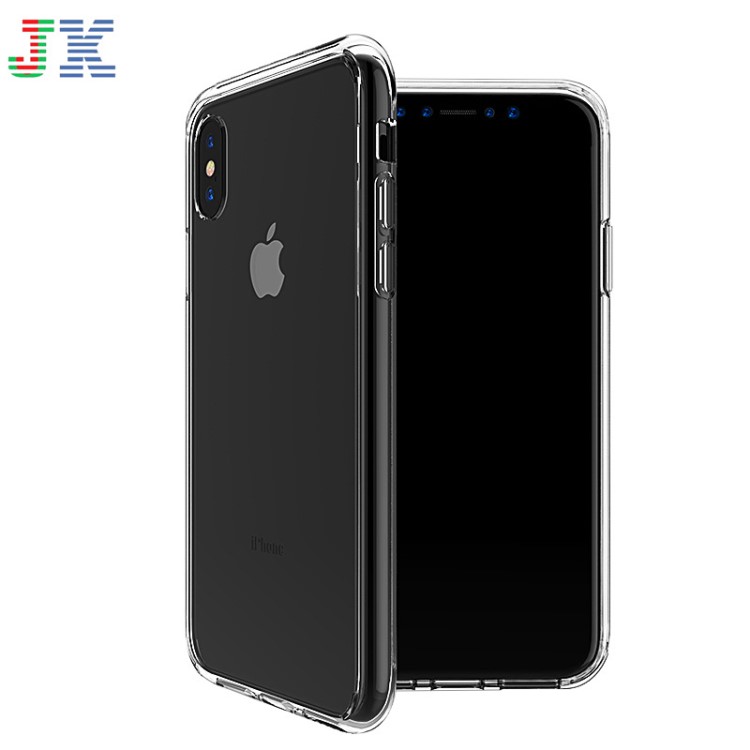 適用iPhonexs手機(jī)殼蘋(píng)果XR透明TPU+PC二合一max氣囊防摔外貿(mào)拜耳X