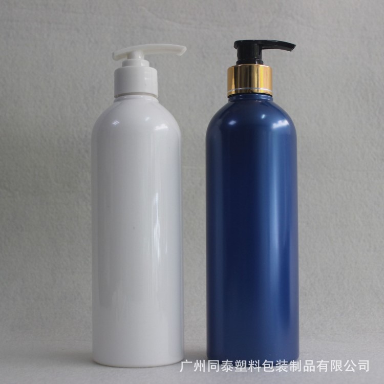 500ML PET圓柱瓶 洗發(fā)水塑料瓶 藍色瓶子