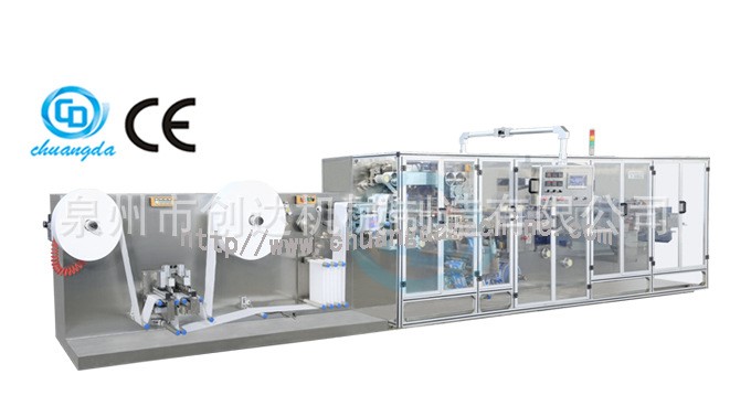 CD-160-N-H全伺服（自動(dòng)換接料、自動(dòng)理片）高速單片濕巾機(jī)