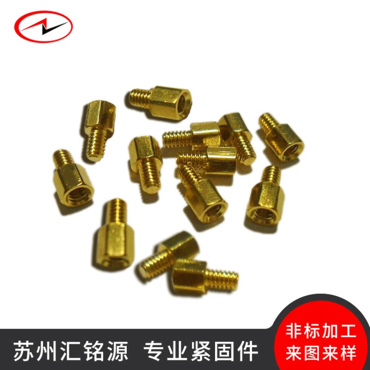 M2六角隔離柱 安防六角單頭銅柱 2mm——30mm六角銅螺絲