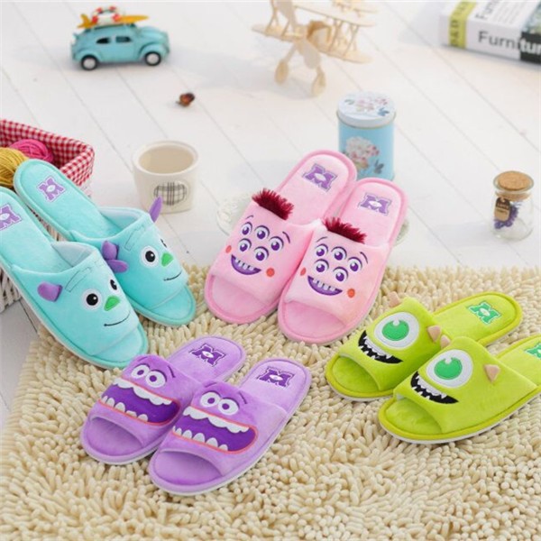 怪物大學院怪獸公司毛怪大眼仔阿拱五眼卡通情侶露趾魚嘴拖鞋春夏