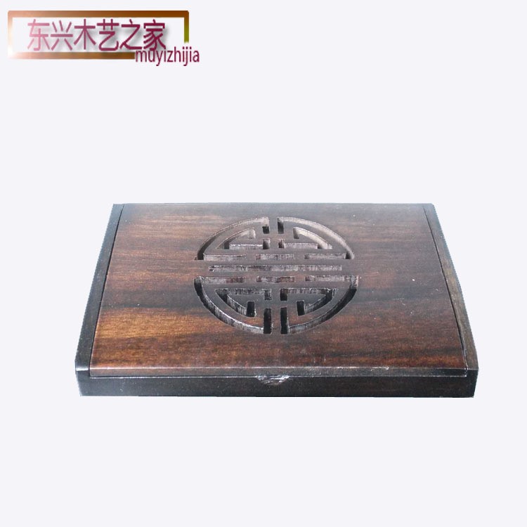 廠家批發(fā)紅木工藝品 雞翅木名片座實木木質(zhì)喜字創(chuàng)意名片夾 名片盒