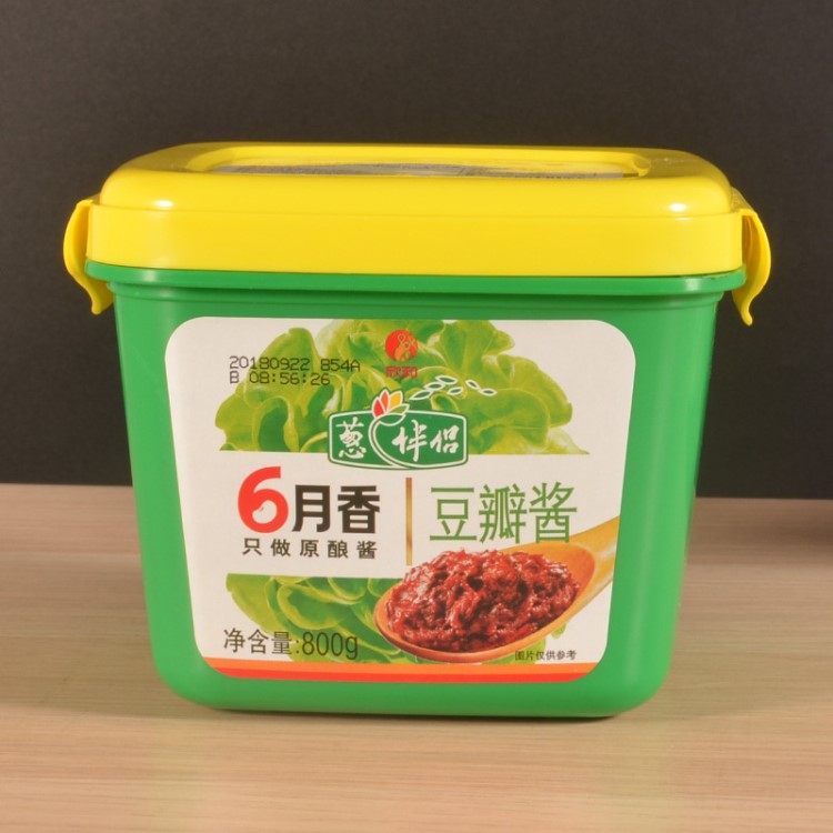 批发 欣和葱伴侣六月香豆瓣酱 800g12瓶一件炒菜拌料超市餐饮