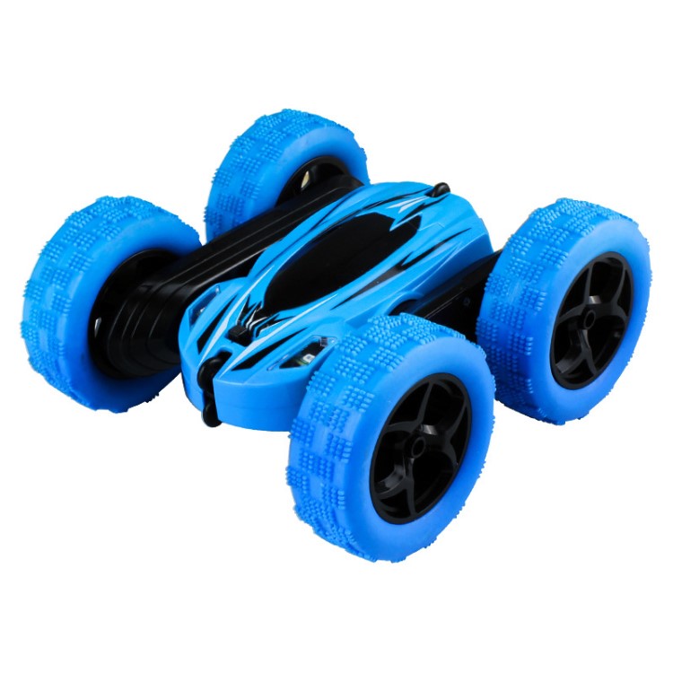 JJRCD828雙面特技車帶燈1：24炫酷翻滾360度旋轉兒童特技玩具