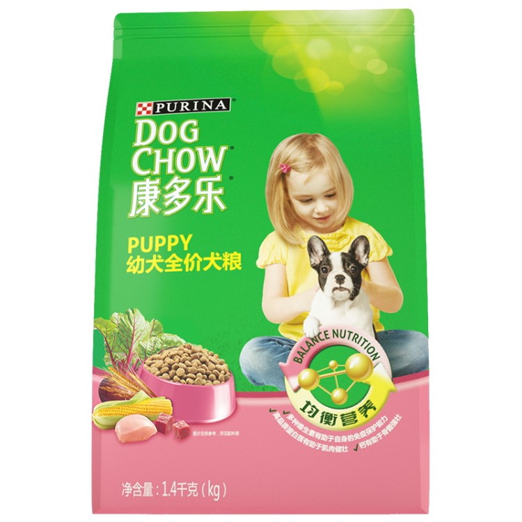 批發(fā)康多樂(lè)幼犬糧1.4kg發(fā)育成長(zhǎng)配方泰迪貴賓金毛哈士奇寵物狗糧