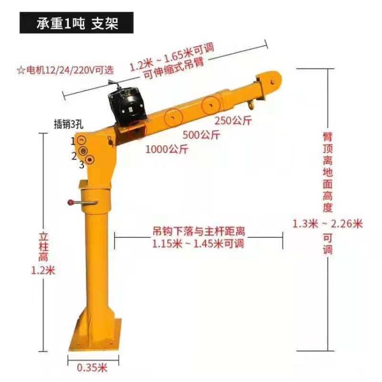 12V24V220V車載吊機(jī) 定做各型號貨車隨車吊運(yùn) 方便使用 價(jià)格優(yōu)惠