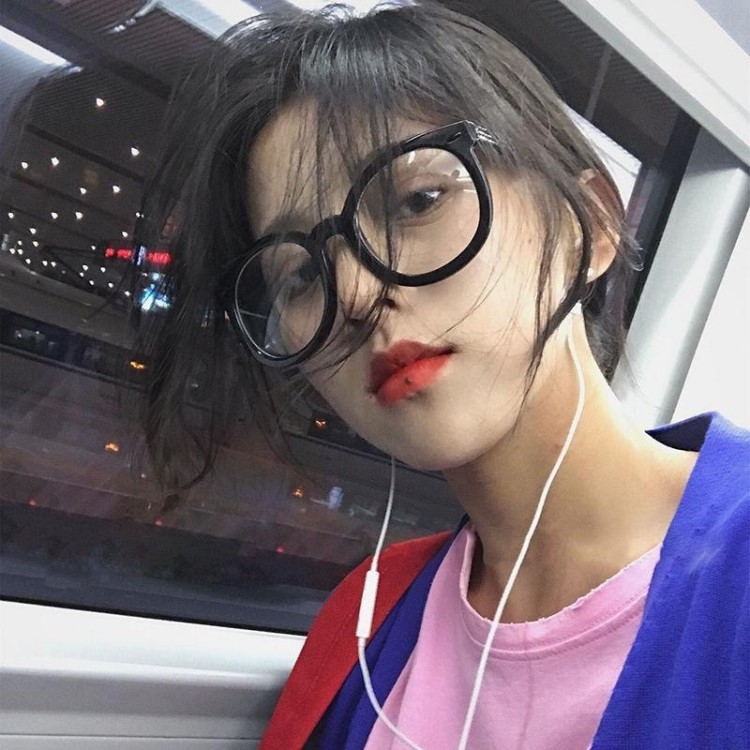 網紅同款大框復古圓粗平光鏡黑色眼鏡女學生韓版近視鏡無度數眼鏡