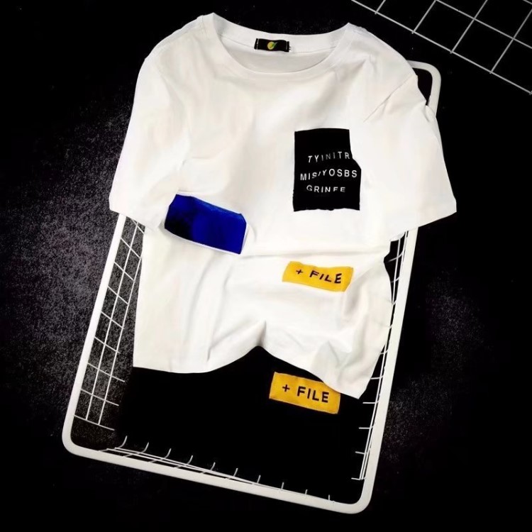5086夏季新款男裝半袖體恤學生青少年上衣服韓版潮流男士短袖t恤