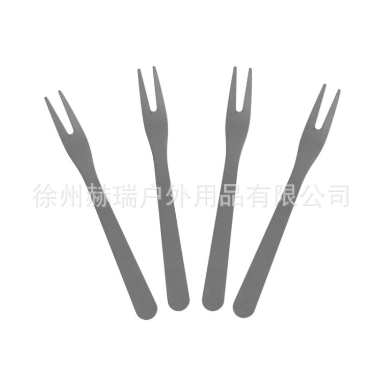 鈦水果叉蔬菜水果鈦叉子家庭戶外小孩老人大人適用易清洗Ta8151