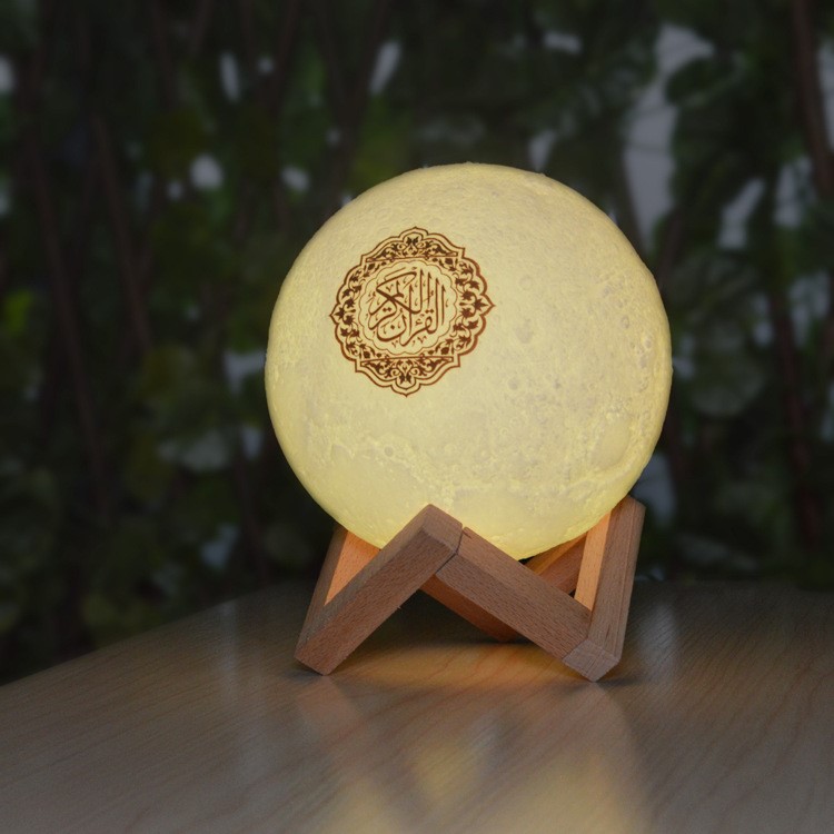 跨境月球藍牙古蘭經音箱中性moon Lamp quran speaker 廠家直銷
