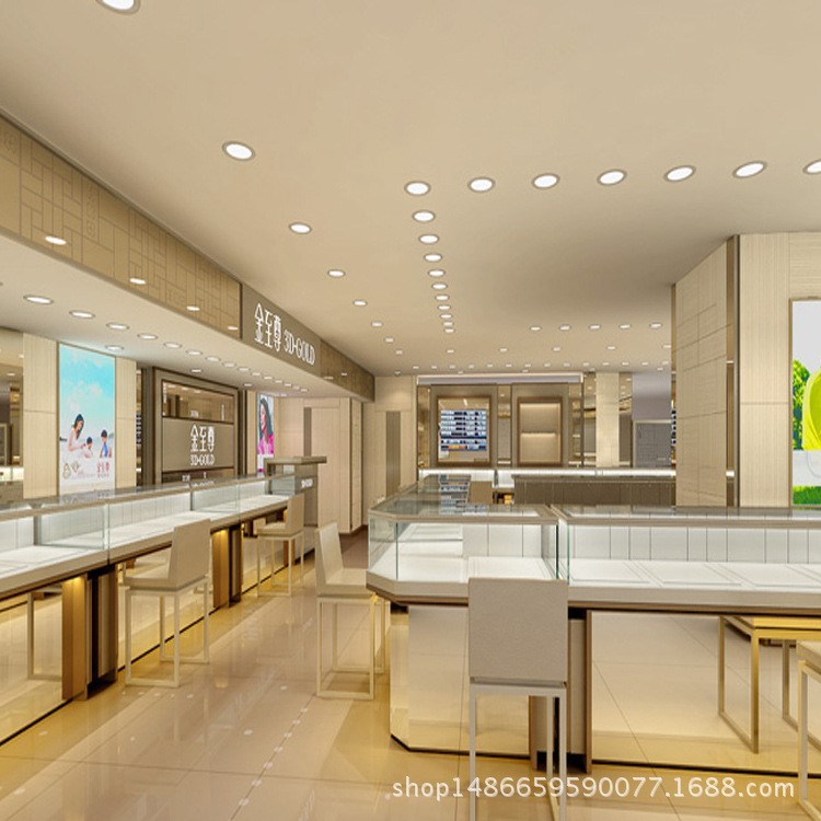 廠家直銷 定制珠寶柜臺(tái) 展示柜定制 飾品手表專柜 玉器烤漆柜高柜