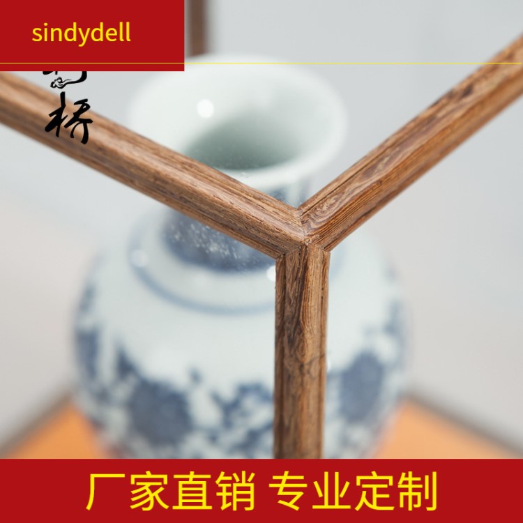 定制展示透明罩子防塵古董擺件工藝品紅木佛像罩東陽(yáng)木雕寶籠浙江