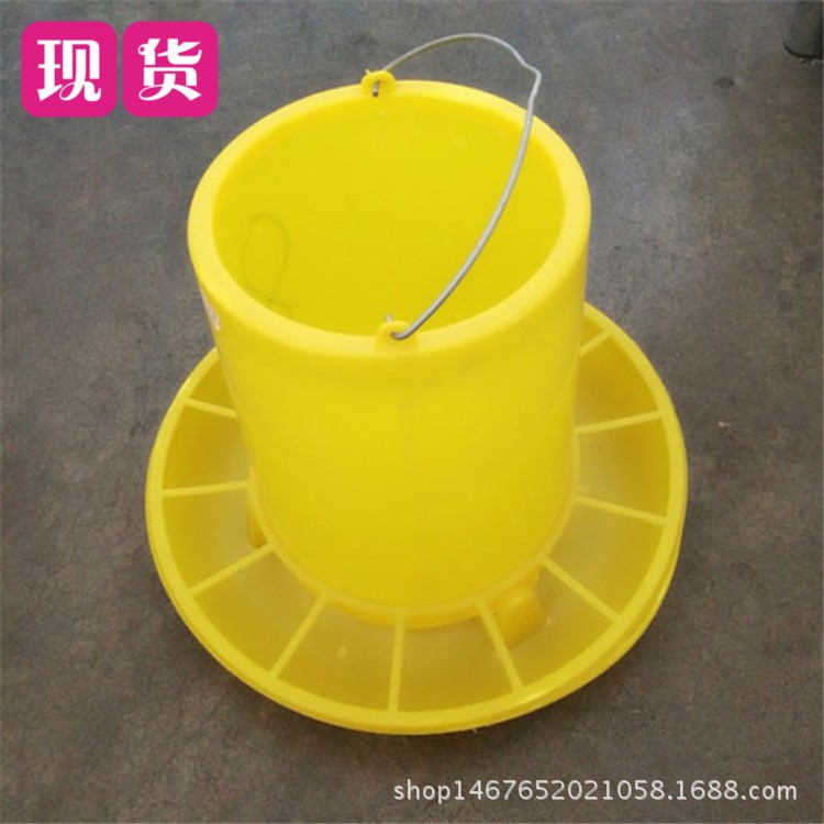 雞用料桶 鴨料槽食槽 10千克 喂食器喂水器 雞鴨鵝鴿子自動下料桶