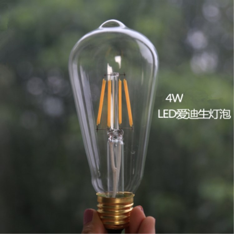 ST64 2W 4W 6W LED愛迪生燈泡 LED鎢絲燈 廠家批發(fā)直銷220v